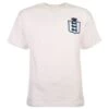 England White Short Sleeve Kids Retro Football Shirt -Toffs Store kd3243