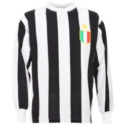 Piemonte Calcio Retro 1960s Kids Long Sleeved Retro Football Shirt