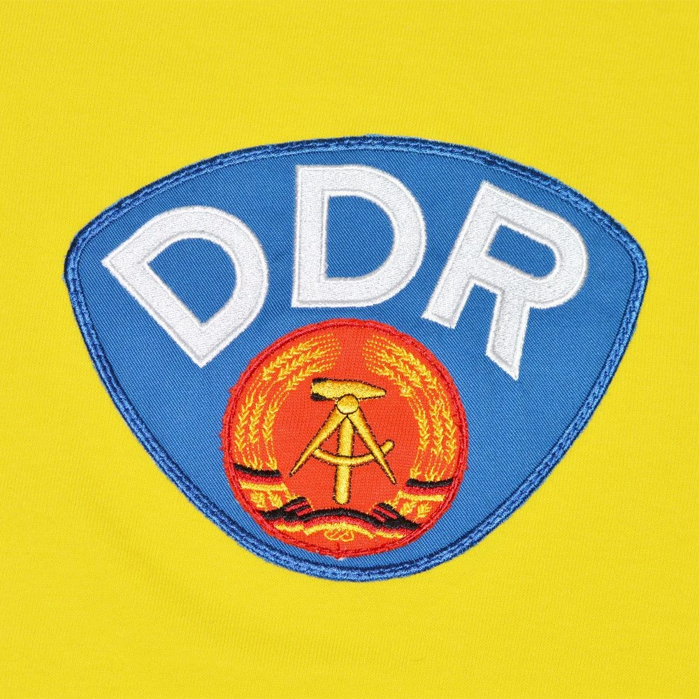 East Germany (DDR) 1974 World Cup Croy #1 Yellow - Kids Retro Long Sleeve Goalkeeper Shirt 4 East Germany (DDR) 1974 World Cup Croy #1 Yellow - Kids Retro Long Sleeve Goalkeeper Shirt - Image 2