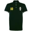 Piemonte Calcio Retro No 10 Black Polo Shirt