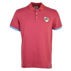 River Plate White Classic Embroidered Badge - Organic Cotton Regular Fit Polo Shirt