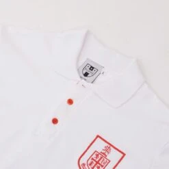 Bournemouth AFC White Organic Cotton Polo Shirt – Classic Embroidered Badge Casualwear -Toffs Store p0055 2