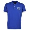 Portsmouth FC Royal Blue with White Trim - Retro 1913 Crest Organic Cotton Polo -Toffs Store p0073