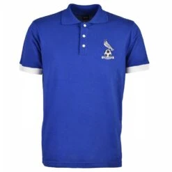 Oldham Athletic Royal Blue with White Trim – Retro Owl Crest Organic Cotton Polo