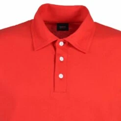 Toffs Retro Red Organic Cotton Polo Shirt - British Made Classic Fit -Toffs Store p1004 2