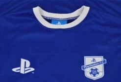 PlayStation Royal Blue Polyester T-Shirt – Classic Logo Relaxed Fit Tee -Toffs Store play005 1