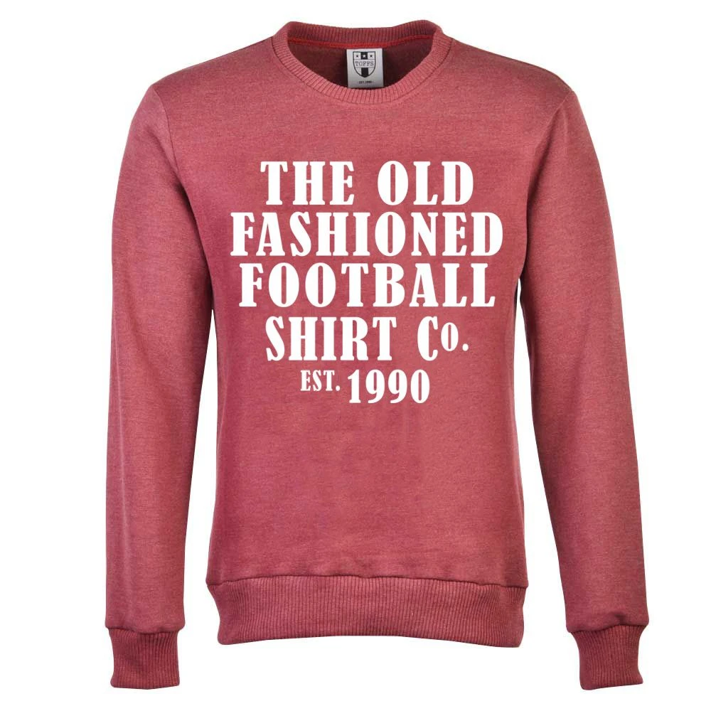 The Old Fashioned Football Shirt Co. Wine Burgundy Relaxed Fit Crew Neck Sweatshirt 3 The Old Fashioned Football Shirt Co. Wine Burgundy Relaxed Fit Crew Neck Sweatshirt