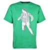 Roberto Baggio Green 'The Divine Ponytail' Graphic T-Shirt – Organic Cotton Relaxed Fit Football Tee