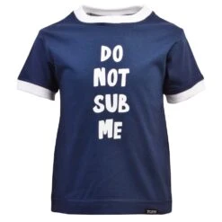 Kids Do Not Sub Me - Navy/White Ringer