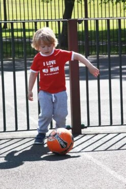 Kids I Love It When Mum - Red/White Ringer -Toffs Store print0189 3