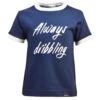 Kids Always Dribbling- Navy/White Ringer 2 Kids Always Dribbling- Navy/White Ringer -Toffs Store print0193