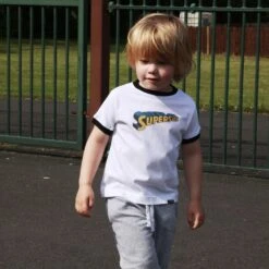 Kids Supersub - White/Black Ringer -Toffs Store print0199 3