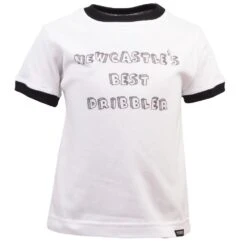 Kids Newcastle's Best Dribbler - White/Black Ringer