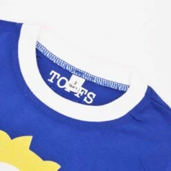 Chelsea FC Kids Royal Blue with White Ringer – Stamford the Lion Mascot T-Shirt -Toffs Store print0208 1