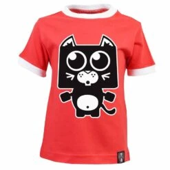 Sunderland AFC Kids Red & White Ringer Tee – Organic Cotton Football Shirt