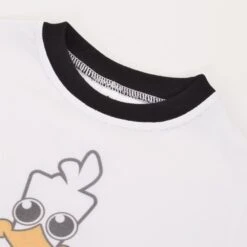 Swansea City Kids White with Black Ringer – Organic Cotton Football T-Shirt -Toffs Store print0211 2