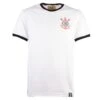 Corinthians Paulista White with Black Ringer – 12th Man Graphic Organic Cotton T-Shirt -Toffs Store print0221