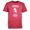 Torino Maroon Graphic Organic Cotton T-Shirt – Relaxed Fit Crew Neck -Toffs Store print0262