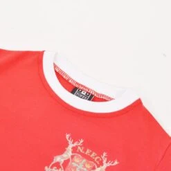 Nottingham Forest Kids White & Red Ringer T-Shirt – 12th Man Fan Graphic Tee -Toffs Store print0268 2