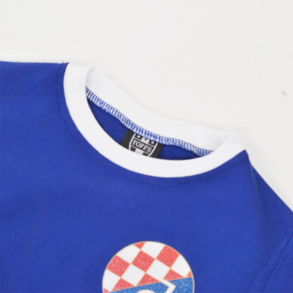 Dinamo Zagreb Kids 12th Man Royal Blue and White Ringer T-Shirt - Organic Cotton Fan Tee 5 Dinamo Zagreb Kids 12th Man Royal Blue and White Ringer T-Shirt - Organic Cotton Fan Tee - Image 3