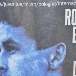 Pennarello LPFC Roberto Baggio Black Zipped Hoodie – Embroidered Signature Heritage Graphic -Toffs Store print0293 2