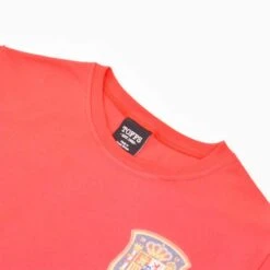 Spain National Team 12th Man Red Fan Graphic – Organic Cotton Crew Neck T-Shirt -Toffs Store print0308 2