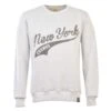 New York Cosmos Light Grey – NASL Vintage Logo Relaxed Fit Crew Neck Sweatshirt -Toffs Store print0328