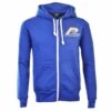 NASL: Rochester Lancers Zipped Hoodie - Royal -Toffs Store print0336