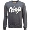 Atlanta Chiefs NASL Charcoal Grey Sweatshirt – Vintage Flock Graphics Crew Neck -Toffs Store print0343 3