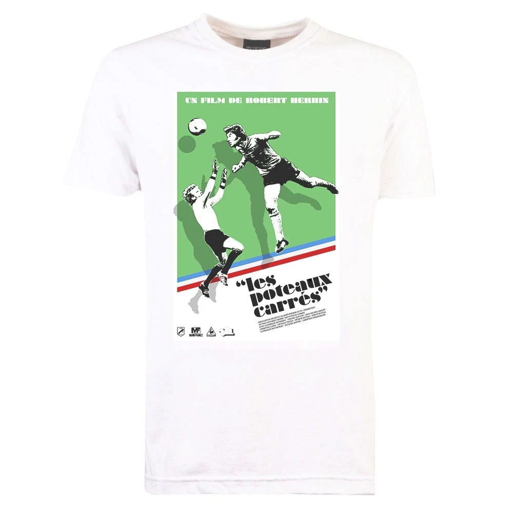 Pennarello Saint-Etienne 'Les Poteaux Carres' 1976 White - Organic Cotton Movie Poster Graphic T-Shirt 3 Pennarello Saint-Etienne 'Les Poteaux Carres' 1976 White - Organic Cotton Movie Poster Graphic T-Shirt