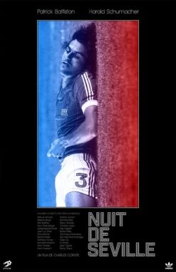 Pennarello Nuit De Sevilla 1982 World Cup Movie Poster Graphic T-Shirt - White -Toffs Store print0492