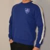 Chelsea FC Navy Blue Embroidered Badge & Wordmark Crewneck Sweatshirt -Toffs Store sw0050