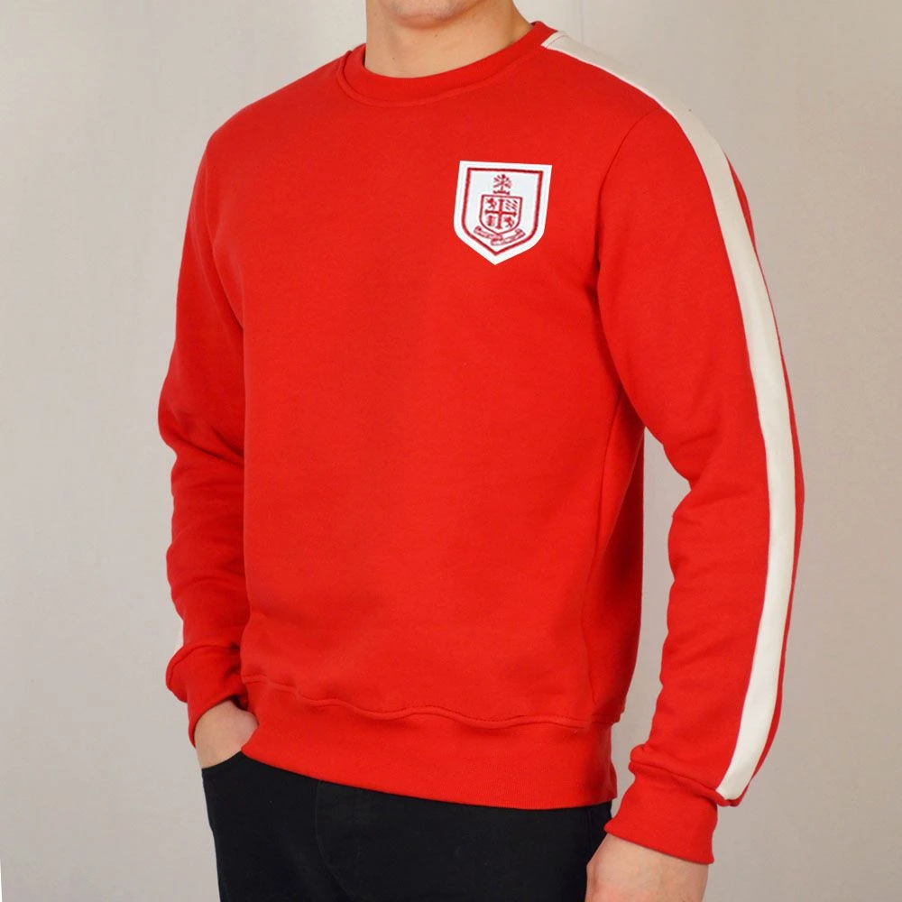 AFC Bournemouth Black with Red/Black Crest – Embroidered Badge Crew Neck Sweatshirt 3 AFC Bournemouth Black with Red/Black Crest – Embroidered Badge Crew Neck Sweatshirt