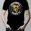 Shadwell Town T-shirt - Black/Amber Ringer -Toffs Store t0062