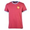 Aston Villa 12th Man T-Shirt - Maroon/Sky Ringer -Toffs Store t0068