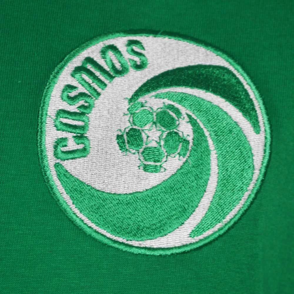 New York Cosmos Green/White Ringer - 12th Man Embroidered Organic Cotton T-Shirt 4 New York Cosmos Green/White Ringer - 12th Man Embroidered Organic Cotton T-Shirt - Image 2