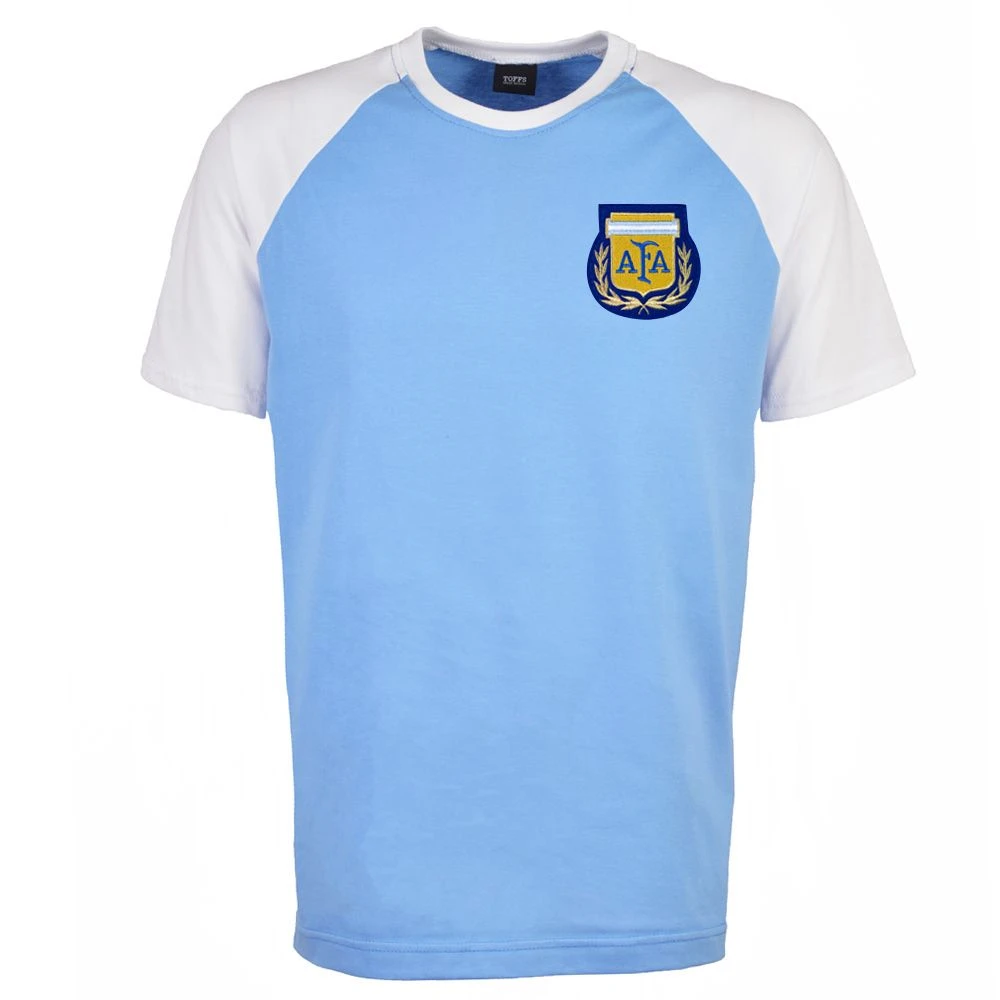 Kids Argentina Raglan Sleeve Sky/White T-Shirt 3 Kids Argentina Raglan Sleeve Sky/White T-Shirt