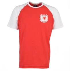 Wales Raglan Sleeve Red/White T-Shirt