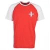 Switzerland Raglan Sleeve Red/White T-Shirt -Toffs Store t0133