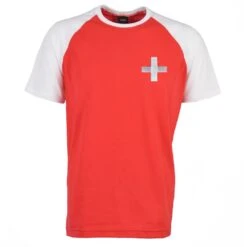 Switzerland Raglan Sleeve Red/White T-Shirt