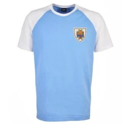 Kids Uruguay Raglan Sleeve Sky/White T-Shirt