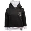 Kids Swansea Hoodie - Black/White -Toffs Store th0003