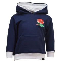 Kids England Hoodie - Navy/White