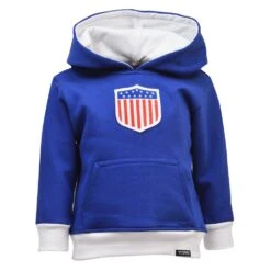 Kids USA Hoodie - Royal/White