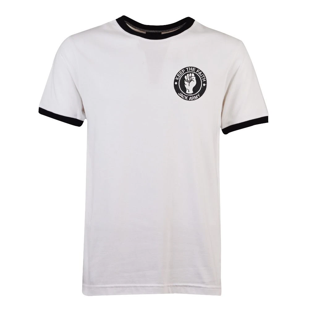 Swansea City FC Kids White/Black Jack Army – Embroidered Crest Raglan T-Shirt 3 Swansea City FC Kids White/Black Jack Army – Embroidered Crest Raglan T-Shirt