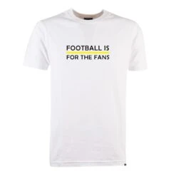 Yellow Football Is For The Fans - White T-Shirt