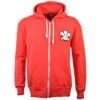 Wales 1905 Vintage Rugby Zipped Hoodie - Red -Toffs Store zh0001