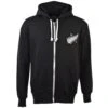 New Zealand 1924 Vintage Rugby Zipped Hoodie - Black -Toffs Store zh0002