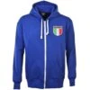 Italy 1975 Vintage Rugby Zipped Hoodie - Royal -Toffs Store zh0008