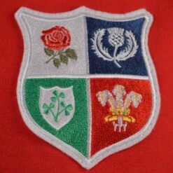 British & Irish Lions 1970s Vintage Rugby Zipped Hoodie Red -Toffs Store zh0018 1 1